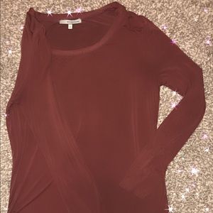 ✨sangria red ultra silky long sleeve✨